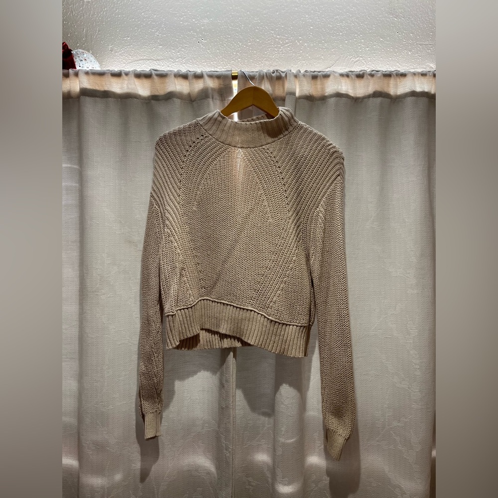 Aeropostal Beige Knit Sweater
